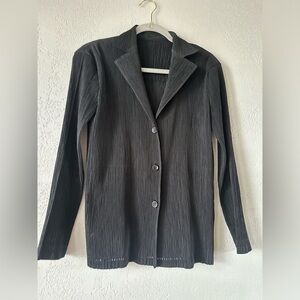 Issey Miyake Black Button Down Shirt